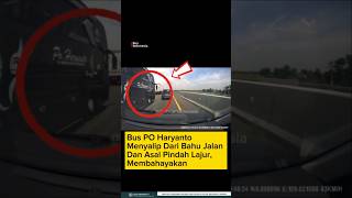 Download lagu Dashcam footage captures the zigzagging action of the PO Haryanto HR 200 bus on the Brebes Toll R... mp3