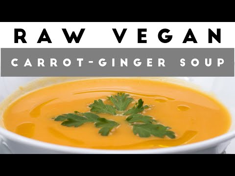 Raw Vegan Carrot Ginger Soup No Nuts No Seeds