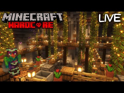 Insane Hardcore Minecraft Lush Cave Build - WaxFraud