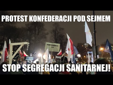 PROTEST KONFEDERACJI POD SEJMEM (14.12.2021)