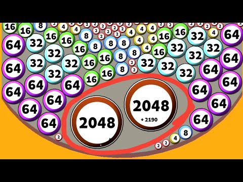 Surround And Merge (2048 Balls 3D) Draw To Merge,Ball Numbers Math Asmr Gameplay