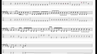 SCANDAL　Right Here　ベースTAB譜