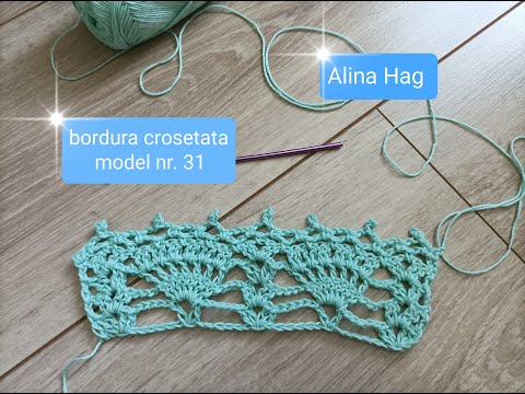 Bordura crosetata !!! STIL si RAFINAMENT !!! (model nr. 31)