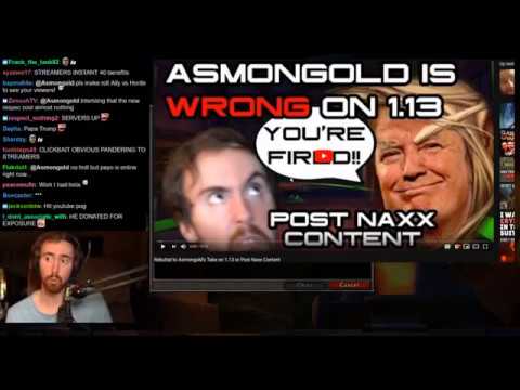 Asmongold Reacts to "Rebuttal to Asmongold's Take on 1.13 or Post Naxx Content" by Punkrat