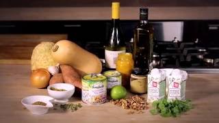 Groenten in pickles-roomsaus met gratin van kikkererwten