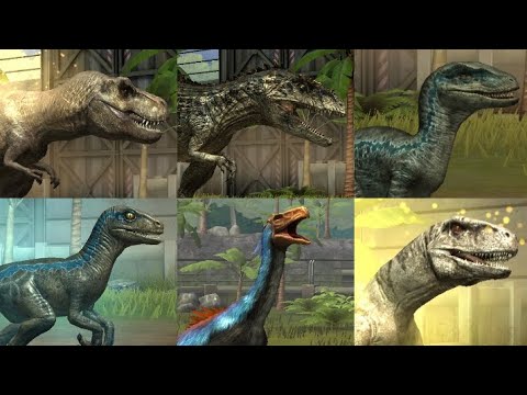 ALL DINOSAURS FROM JURASSIC WORLD DOMINION MOVIE!!! Jurassic World: The Game