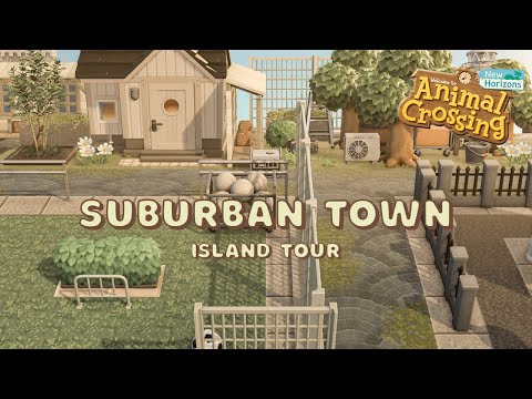 This Suburban Town is so REALISTIC // Animal Crossing New Horizons Island Tour