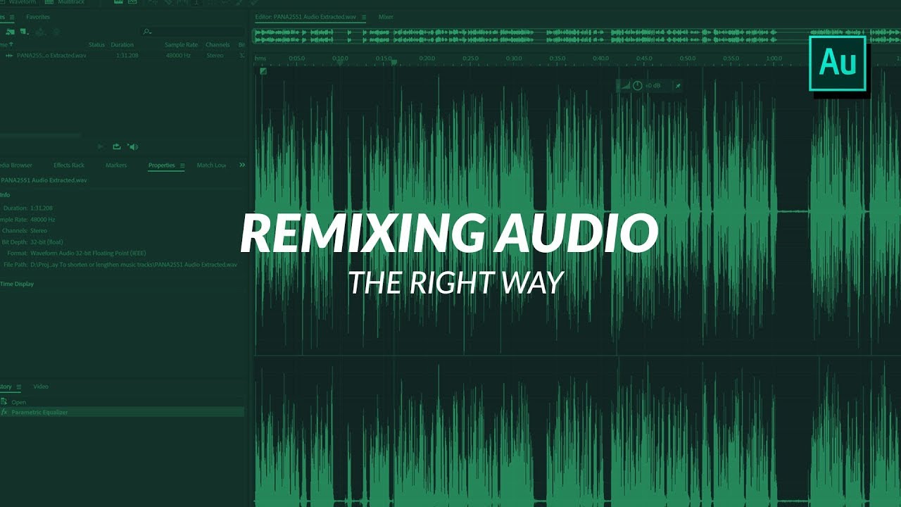 Remixing in Adobe Audition The RIGHT Way To Shorten or Lengthen Your Music