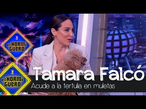 Tamara Falcó acude a la tertulia en muletas y con una nueva colaboradora - El Hormiguero