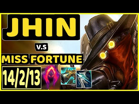 JHIN vs MISS FORTUNE - 14/2/13 KDA BOTTOM ADC GAMEPLAY - EUW Ranked MASTER