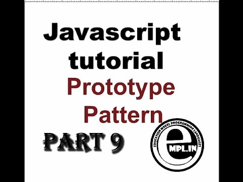 Javascript Tutorial In Hindi Part 9 Oops Prototype Pattern