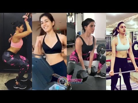 South Indian Actresses Gym Workout Videos