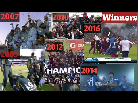 |T20 Worldcup  winning moments(2007-2021) |World cup final |winning & celebration moments in  final|