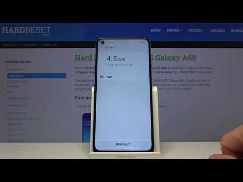 How to Format SD Card in Samsung Galaxy A60 - Remove All Files from SD