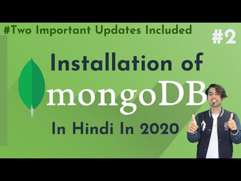  2 Complete Installation of MongoDB | Setting Environment Path of MongoDB in Hindi in 2020