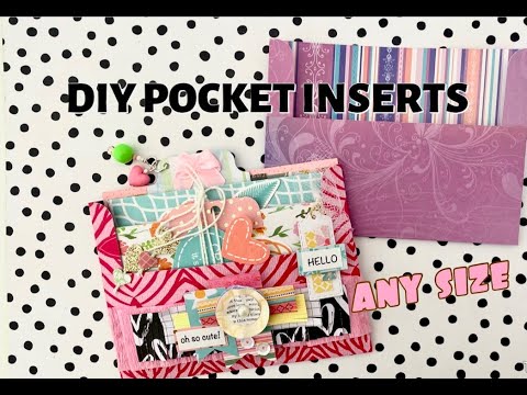 DIY Easy Fold Pocket Insert | Make In Any Size Using Your Paper Stash | SEPTERIA18
