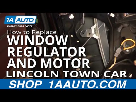 How to Replace Window Regulator with Motor 98-11 Lincoln Town Car [PART 2]
