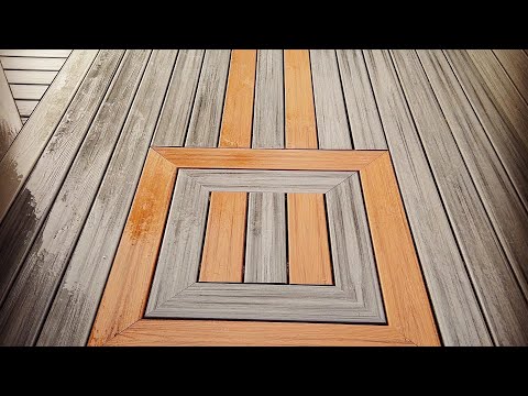 How to make a inlay design for composite decking.