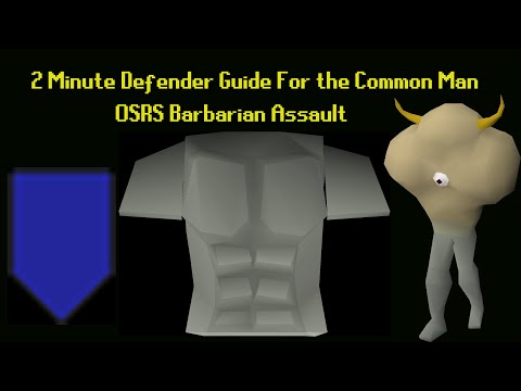 2 minute Defender Guide for Level 5 or Torso ┃Barbarian Assault