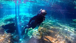 Exploring Endless Caves In 100% Clear Water!! (Beautiful)