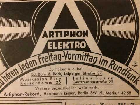 The Two Jazzers mit Jazzorchester Eddy Walis, Sie hören jetzt....Schlagerpotpourri, 1930