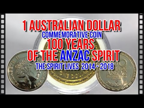 1 Australian Dollar - 100 Years of the ANZAC - Commemorative Coin