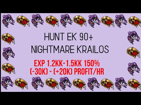 [Tibia] Hunt EK 90+ KRAILOS NIGHTMARE