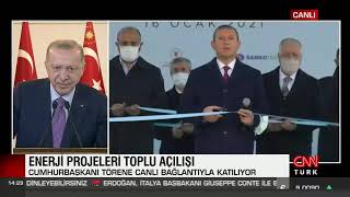 Sanko Enerji Salihli JES Santrallerinin açılışı Cumhurbaşkanı tarafınd