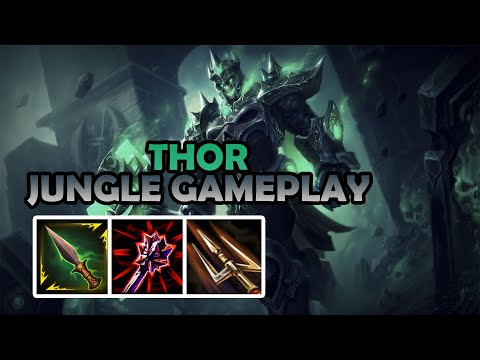 HARD CARRYING AS THOR WITH THE SICK NEW SKIN!!! | Thor Jungle Gameplay | (SMITE Conquest)