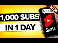 How To Get Your First 1000 Subscribers on YouTube in 24 Hours (ACTUALLY WORKS)