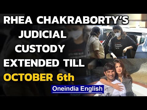 Rhea Chakraborty's judicial custody extended till October 6th in  drug probe in Sushant's death