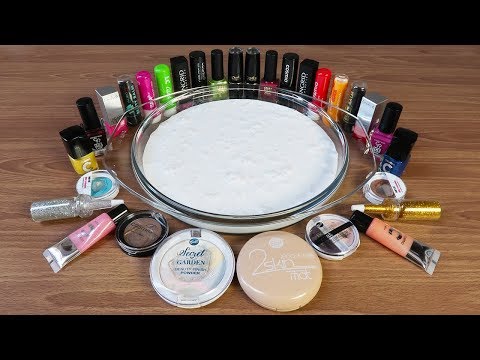 Mixing Makeup Into Glossy Slime ! Recycling My Makeup In Slime ! SATISFYING SLIME VIDEO ! Part 5 Video
