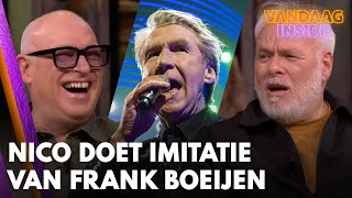 Nico Dijkshoorn doet imitatie van Frank Boeijen; René geniet zichtbaar | VANDAAG INSIDE