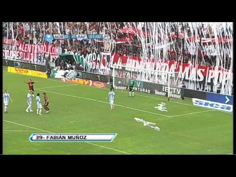 Gol de Muñoz. Newell's 1 - Rafaela 0. Torneo Inicial 2012. Fecha 18. Fútbol Para Todos