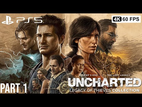 UNCHARTED 4 PS5 REMASTERED Gameplay Walkthrough Part 1 [4K 60FPS] - No Commentary