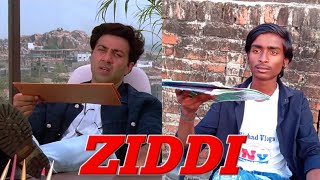 Ziddi (1997) | Sunny Deol Best Dialogue | Bollywood Action Movie | Ziddi Movie Spoof | Comedy Scene