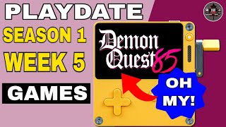 Playdate - Season 1 Week 5 Games Review - Omaze & Demon Quest 85