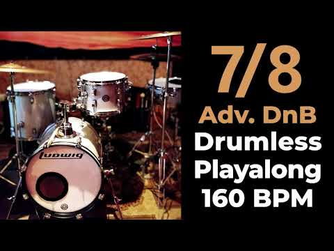 7/8 Advanced DnB Drumless Playalong (160bpm)