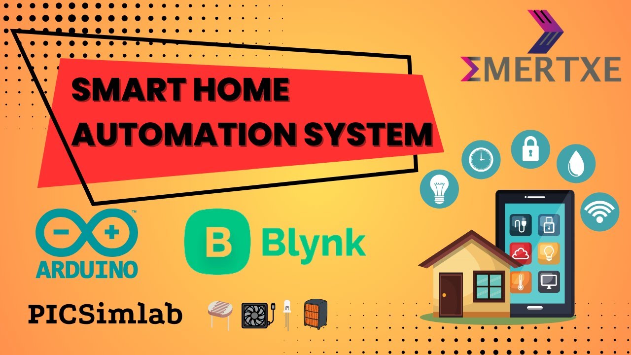 Smart Home Automation System Using PICSimlab,Blynk,Arduino Uno, LDR, Temperature system,Serial Tank💥