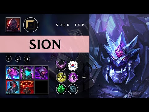 Sion Top vs Teemo - KR Master Patch 25.23