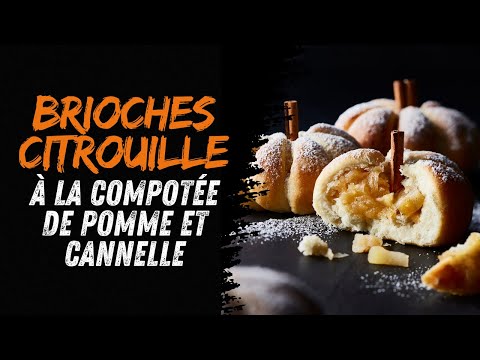 🎃 Brioches citrouilles à la compotée de pommes cannelle 🍎