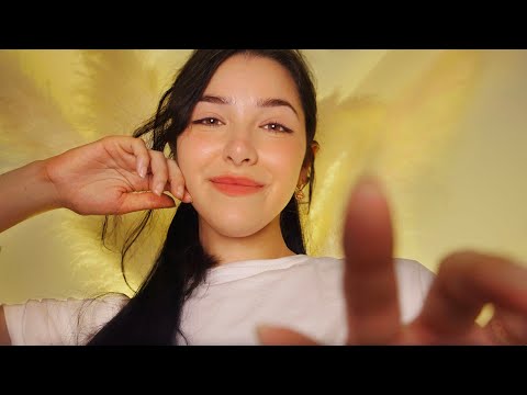 ASMR Softest Touches for Deep Sleep (Face tracing with fingers, brush)