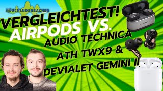 Airpods VS. Hifi Kopfhörer von Audio Technica & Devialet. Hörtest!