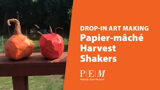 How to Paper Mache – Fall harvest shakers