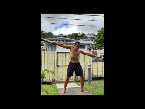 Day 361 FitPro Hawaii Workout - Cossack Squats + 25 lbs. Clubbell - May 13, 2021, 1:42 pm