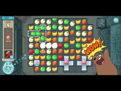 We Bare Bears Match3 Repairs Level 553 - No Boosters