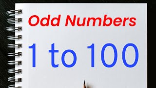 Odd numbers 1 to 100 | 1 to 100 odd number
