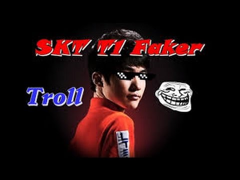 SKT T1 Faker - Plays best troll team - Fuking team, ezreal