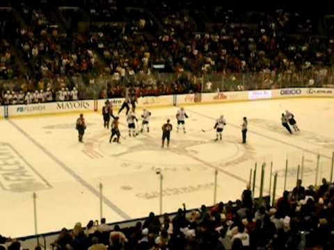 Ottowa Senators @ Florida Panthers FIGHT!!!