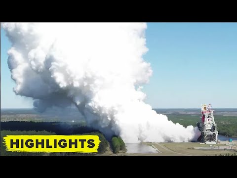Watch NASA's 2nd Hot Fire Test of Artemis Rocket!
